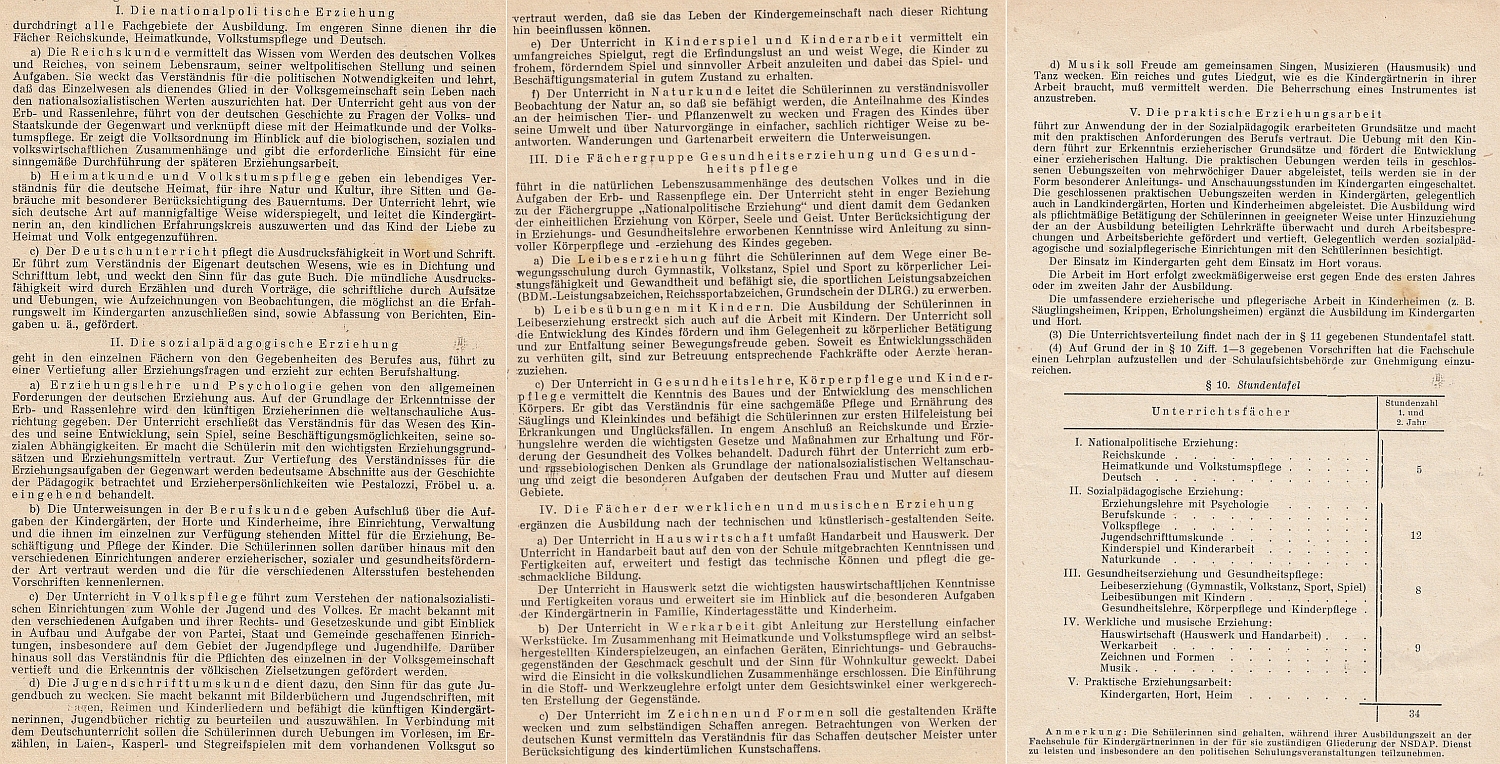 Runderlaß des Reichsministeriums für Wissenschaft Erziehung und Volksbildung aus dem Jahre 1942 Quelle Ida Seele Archiv